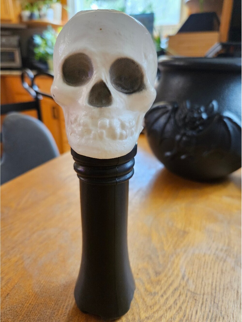 Vintage Halloween blow mold Skeleton Flashlight